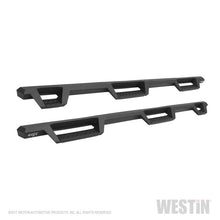 Load image into Gallery viewer, Westin 99-16 Ford F-250/350/450/550 CC (6.75ft Bed) HDX Drop Whl to Whl Nerf Step Bars - Text Blk