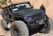 Load image into Gallery viewer, Oracle 7in High Powered LED Headlights - Black Bezel - ColorSHIFT No Controller