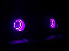 Load image into Gallery viewer, Oracle 7in High Powered LED Headlights - Black Bezel - ColorSHIFT 2.0