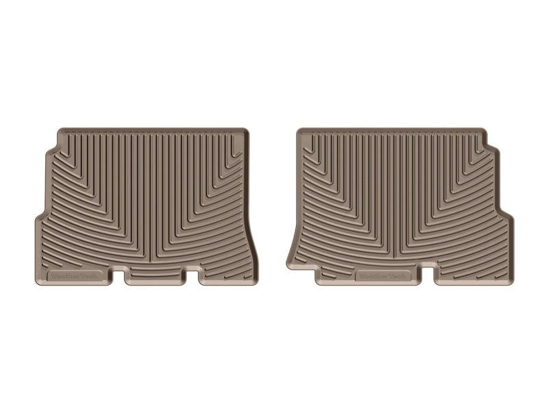 WeatherTech 14-16 Jeep Wrangler Rear Rubber Mats - Tan