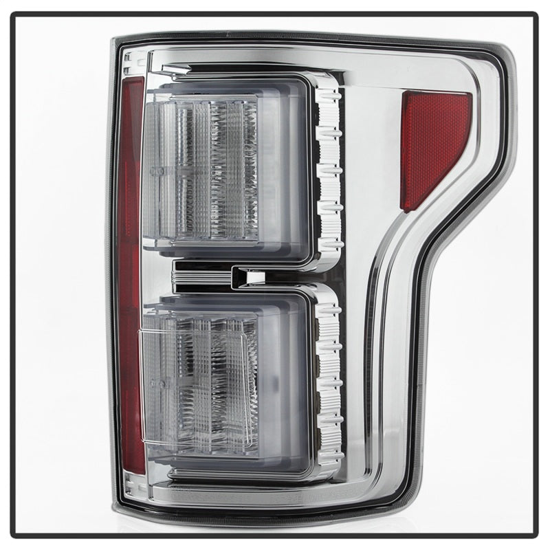 Spyder 18-19 Ford F-150 (W/O Blind Spot Sensor) LED Tail Lights - Chrome (ALT-YD-FF15018-LED-C)