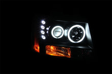 Load image into Gallery viewer, ANZO 2007-2013 Chevrolet Avalanche Projector Headlights w/ Halo Black (CCFL)