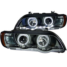 Load image into Gallery viewer, ANZO 2000-2003 BMW X5 Projector Headlights w/ Halo Black