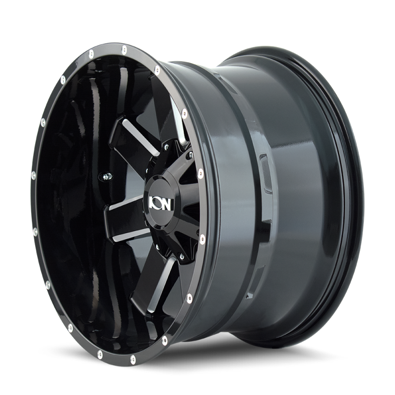 ION Type 141 17x9 / 6x135 BP / -12mm Offset / 106mm Hub Gloss Black Milled Wheel