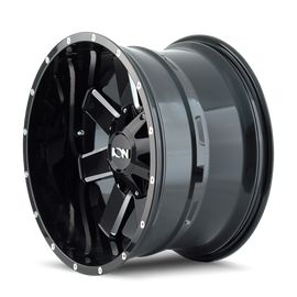 ION Type 141 20x9 / 8x180 BP / 18mm Offset / 124.1mm Hub Gloss Black Milled Wheel