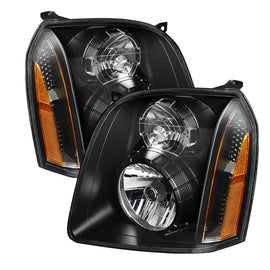 xTune GMC Yukon Denali 07-14 Crystal Headlights Black HD-JH-GYD07-AM-BK