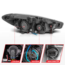 Load image into Gallery viewer, ANZO 2014-2016 Kia Forte Projector Headlights w/ Light Bar Chrome Housing w/ DRL