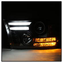 Load image into Gallery viewer, Spyder Dodge Ram 13-15 Projector Headlights Light Bar DRL Black PRO-YD-DR13-LBDRL-BK