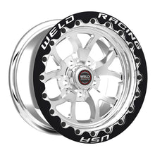 Load image into Gallery viewer, Weld S76 17x10 / 5x115 BP / 6.7 BS Polished Wheel (High Pad) - Black Single Beadlock