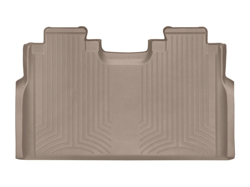 WeatherTech 2015+ Ford F-150 SuperCrew Cab Rear FloorLiner - Tan (w/ 1st Row Bench Seats)