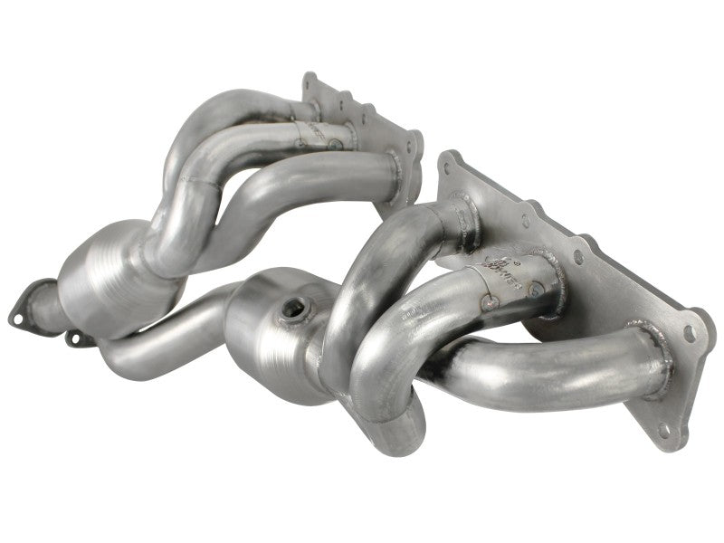 aFe 08-13 BMW 128i (E82/88) L6 3.0L Twisted Steel 304 Stainless Steel Long Tube Header w/ Cat