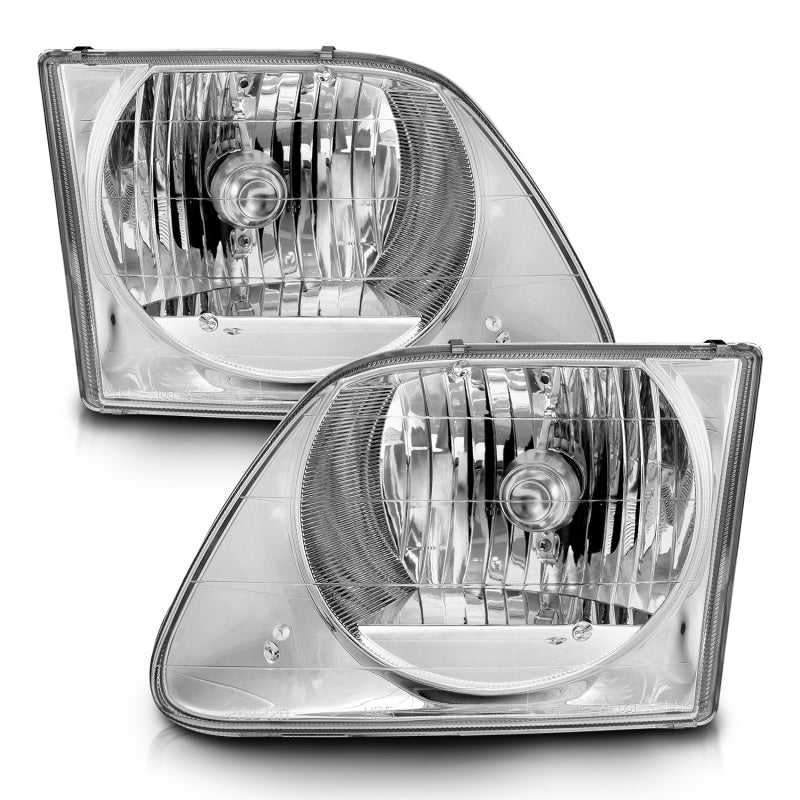 ANZO 1997-2003 Ford F-150 Crystal Headlights Chrome