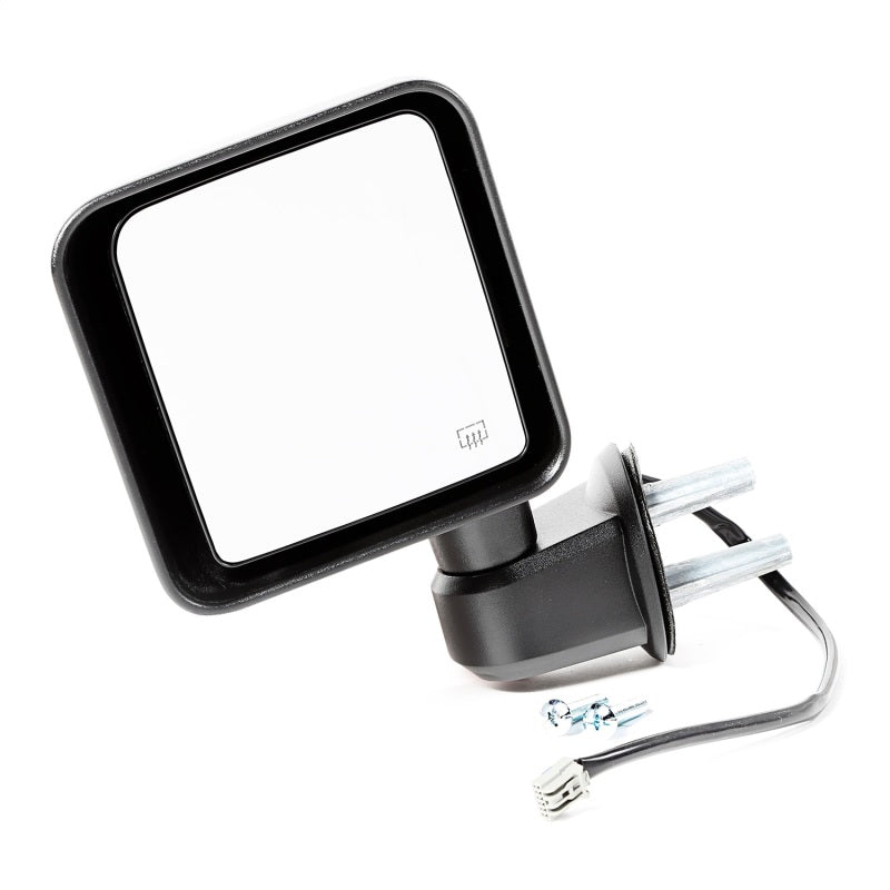 Omix Mirror Power Heated LH Black- 14 Jeep Wrangler