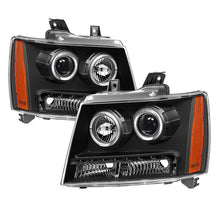 Load image into Gallery viewer, xTune Chevy Suburban 1500/2500 07-14 Halo Projector w/LED Headlights Black PRO-JH-CSUB07-LED-BK
