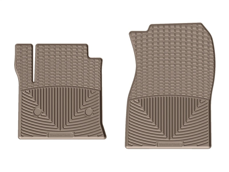 WeatherTech 14+ Chevrolet Silverado Front Rubber Mats - Tan