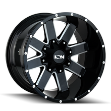 Load image into Gallery viewer, ION Type 141 18x9 / 6x120 BP / 18mm Offset / 78.1mm Hub Gloss Black Milled Wheel