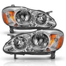 Load image into Gallery viewer, ANZO 2005-2008 Toyota Corolla Crystal Headlight Chrome Amber