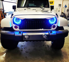 Load image into Gallery viewer, Oracle 7in High Powered LED Headlights - Black Bezel - ColorSHIFT 2.0