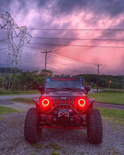 Load image into Gallery viewer, Oracle 7in High Powered LED Headlights - Black Bezel - ColorSHIFT 2.0