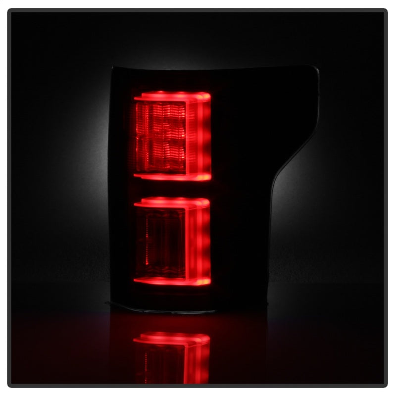 Spyder 18-19 Ford F-150 (w/o Blind Spot Sensor) LED Tail Lights - Blk Smk (ALT-YD-FF15018-LED-BSM)