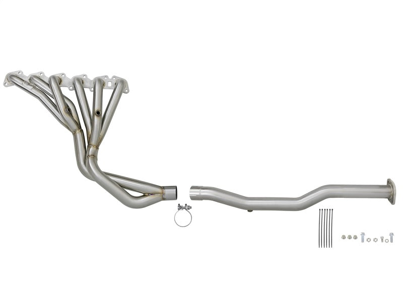 aFe Power Twisted Steel Long Tube Header & Connection Pipes 01-16 Nissan Patrol (Y61) V8-4.8L