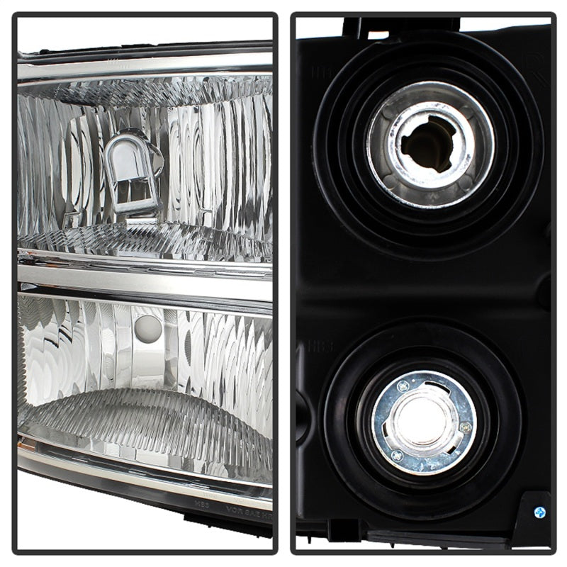 xTune GMC Sierra 07-13 Crystal Headlights Chrome HD-JH-GSIE07-AM-C