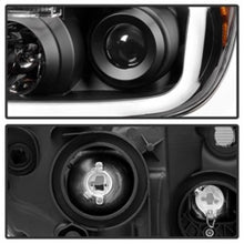 Load image into Gallery viewer, xTune Toyota Tundra 07-13 LED Light Bar Projector Headlights Black PRO-JH-TTU07-LED-BK
