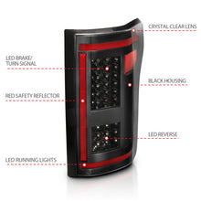 Load image into Gallery viewer, ANZO 15-17 Ford F-150 LED Taillights Black w/ Sequential