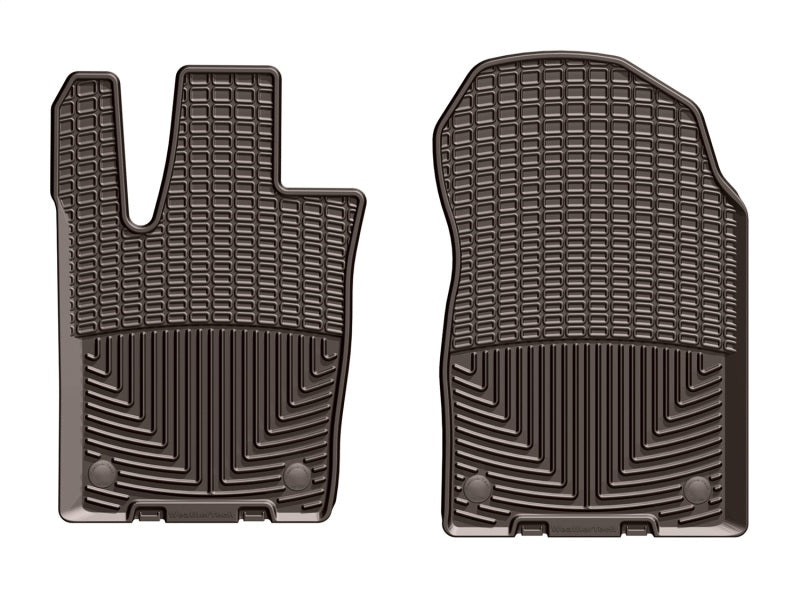 WeatherTech 2016+ Jeep Grand Cherokee / Dodge Durango Front Rubber Mats - Cocoa