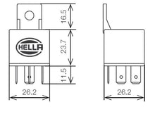 Load image into Gallery viewer, Hella Relay Mini Iso 5 Pole 24V Spdt Res Bkt