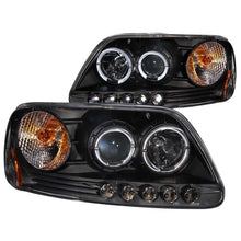 Load image into Gallery viewer, ANZO 1997.5-2003 Ford F-150 Projector Headlights w/ Halo and LED Black 1pc