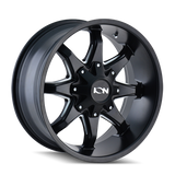 ION Type 181 17x9 / 5x127 BP / 18mm Offset / 87mm Hub Satin Black Wheel