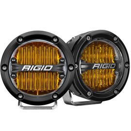 Rigid Industries 360-Series 4in LED SAE J583 Fog Light - Selective Yellow (Pair) - Underdog Motorsports