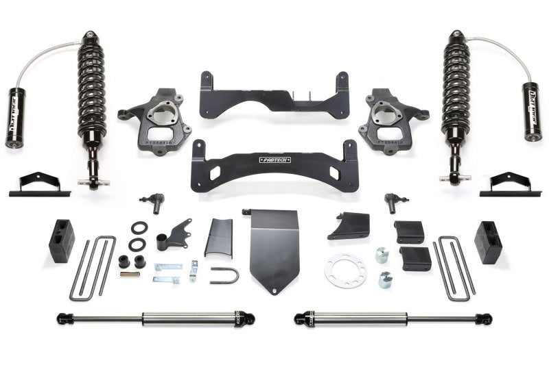 Fabtech 14-18 GM C/K1500 P/U w/oE Alm Or Stmp Stl UCA 6in Perf Sys G2 w/Dl 2.5 & 2.25