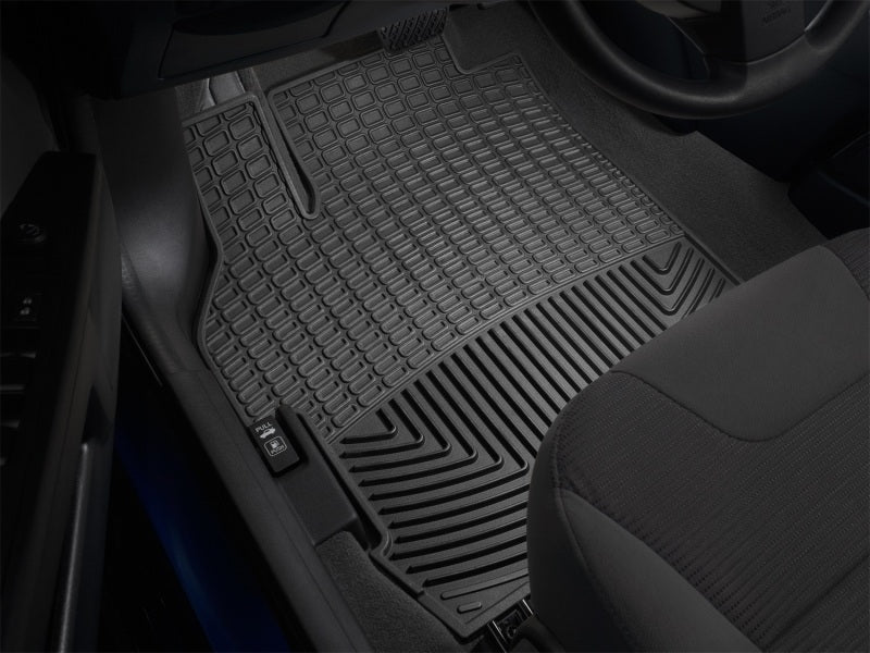 WeatherTech 14+ Chevrolet Silverado Front Rubber Mats - Black