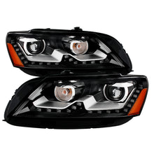 Load image into Gallery viewer, Xtune Volkswagen Passat 12-14 OE Projector Headlights Not Compatible w/ Hid Black PRO-JH-VP12-NA-BK