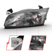 Load image into Gallery viewer, ANZO 1997-1999 Toyota Camry Crystal Headlight Chrome Amber(OE)