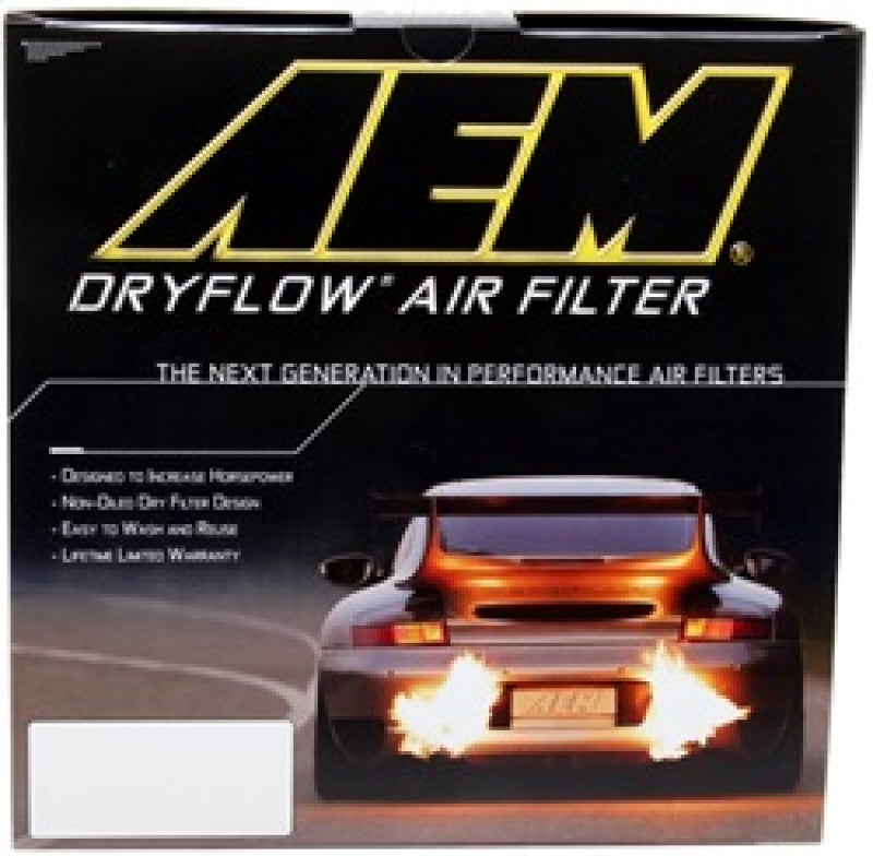 AEM 96-97 Mustang V8 4.6L 4.25in Base ID x 8.125in Base OD x 7.313in H Replacement DryFlow Filter