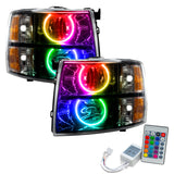 Oracle 07-13 Chevy Silverado SMD HL - Black - Round Style - w/ Simple Controller