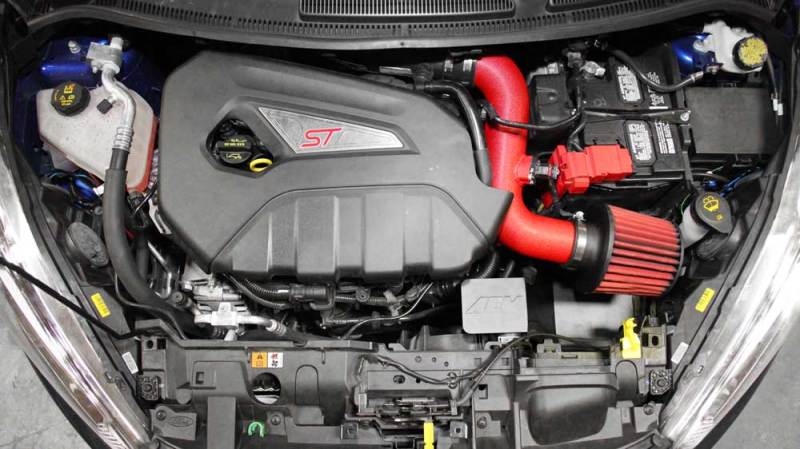 AEM 2014+ Ford Fiesta ST 1.6L L4 - Cold Air Intake System - Wrinkle Red