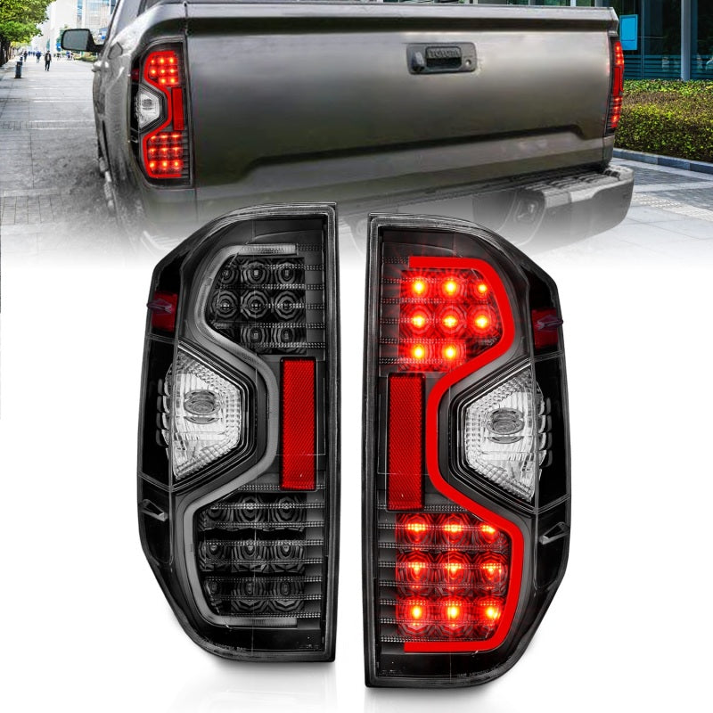 ANZO 2014-2015 Toyota Tundra LED Taillights Black