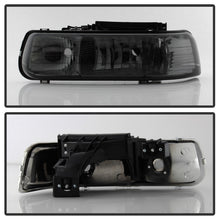 Load image into Gallery viewer, Xtune Chevy TahOE 00-06 Amber Crystal Headlights Smoke HD-JH-CSIL99-SM