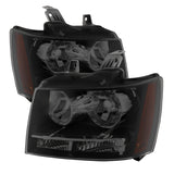 xTune Chevy Suburban 1500/2500 07-14 Crystal Headlights Black Smoked HD-JH-CSUB07-AM-BSM