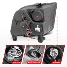 Load image into Gallery viewer, ANZO 2005-2009 Ford Mustang Projector Headlights w/ Halo Chrome