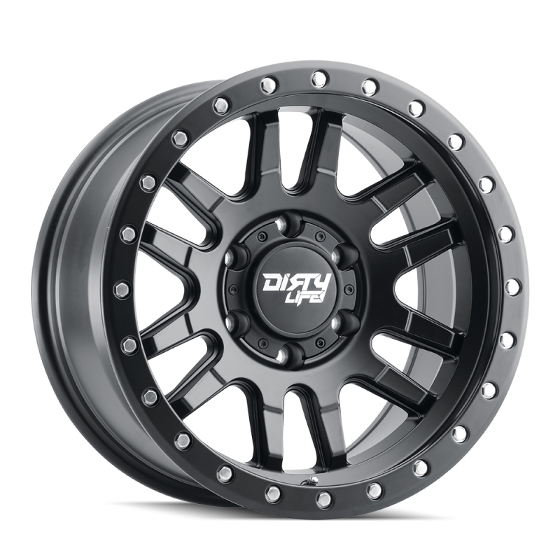 Dirty Life 9309 Canyon Pro 17x9/5x150 BP/0mm Offset/110mm Hub Matte Black Wheel - Beadlock