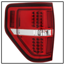 Load image into Gallery viewer, xTune 09-14 Ford F-150 Light Bar LED Tail Lights - Red Clear (ALT-JH-FF15009-LBLED-RC)