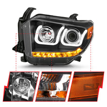 Load image into Gallery viewer, ANZO 2014-2015 Toyota Tundra Projector Headlights w/ U-Bar Black w/ DRL