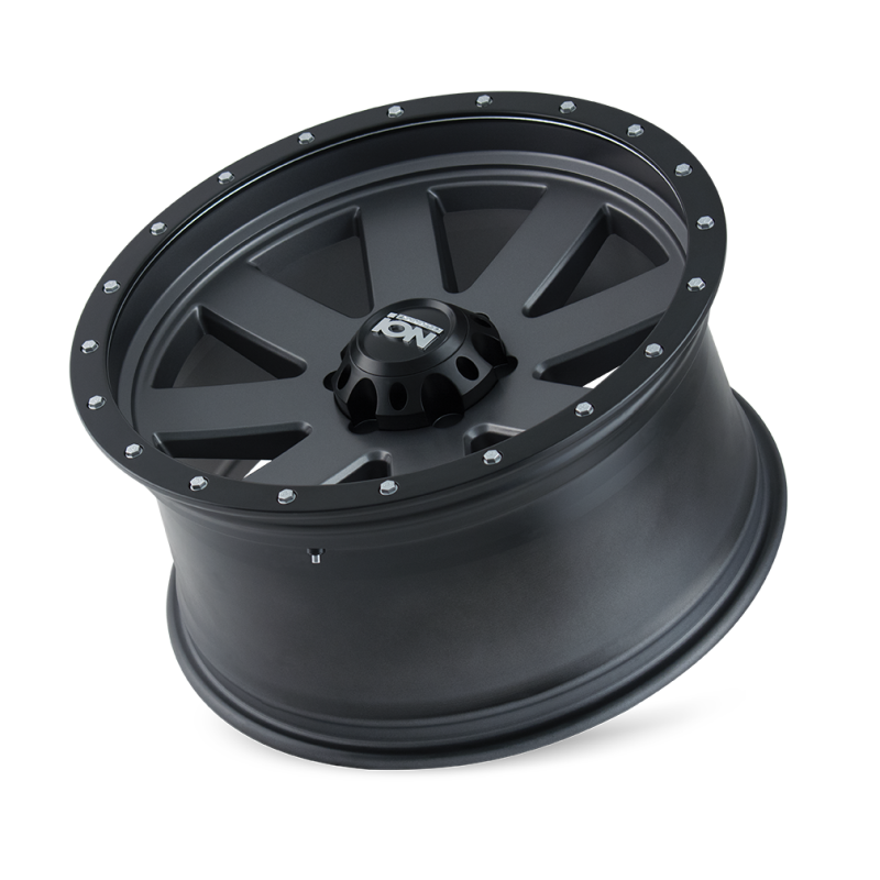 ION Type 134 18x9 / 5x139.7 BP / 0mm Offset / 108mm Hub Matte Gunmetal/Black Beadlock Wheel