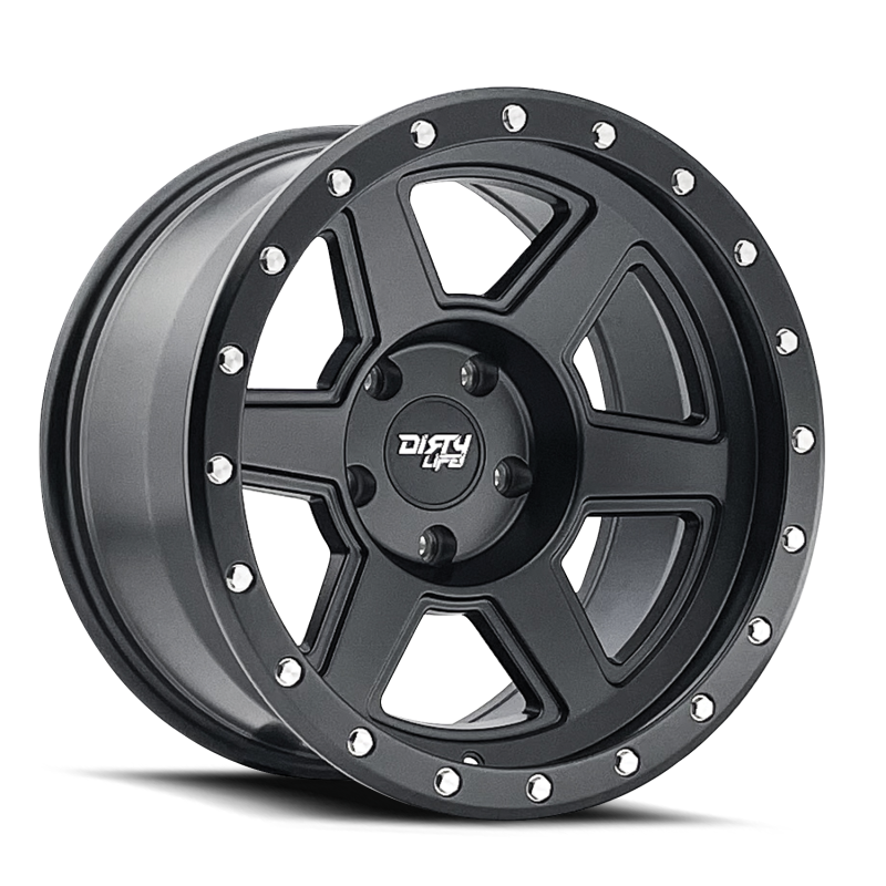 Dirty Life 9315 Compound 17x9 / 6x139.7 BP / -38mm Offset / 106mm Hub Matte Black Wheel