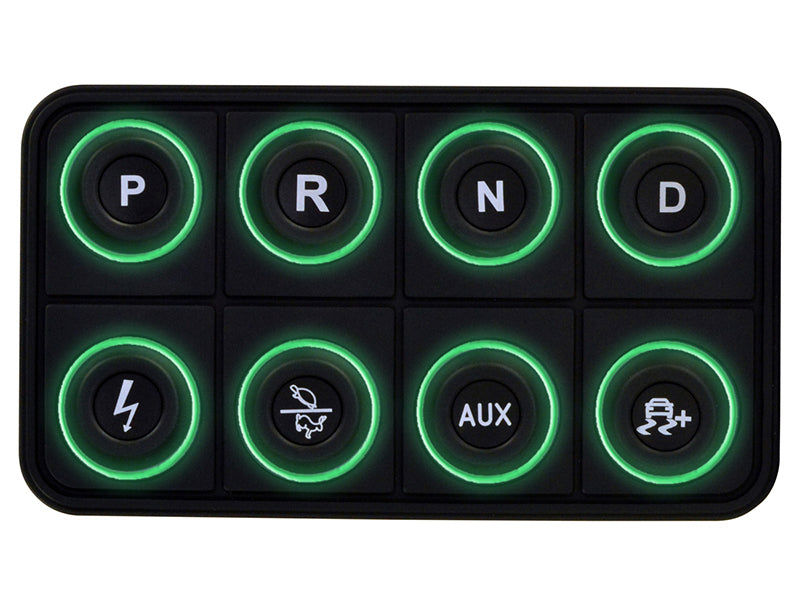 AEM EV 8 Button Keypad CAN Based Programmable Backlighting